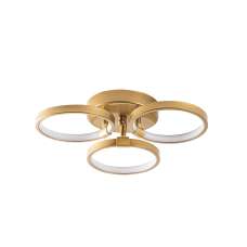 Halka Metal Ceiling Light in Gold - UK