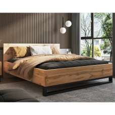 Hamburg Wooden Super King Size Bed In Wotan Oak - UK