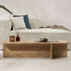 Harbor Rectangular Wooden Coffee Table in Sapphire Oak - UK
