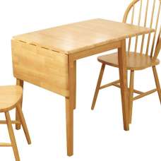 Harrisburg Wooden Drop Leaf Dining Table In Oak - UK