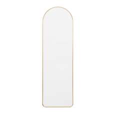 Hasselt Arch Wall Mirror In Gold Aluminium Frame - UK