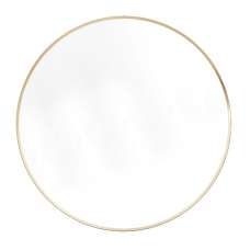 Hasselt Extra Large Wall Mirror Round In Gold Aluminium Frame - UK