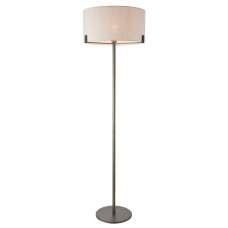 Hayfield Natural Fabric Shade Floor Lamp In Bronze - UK