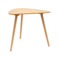 Hervey Wooden Dining Table Small Oval In Natural - UK
