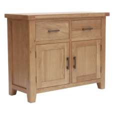 Hewitt Wooden Sideboard With 2 Doors 2 Drawers In Rustic Oak - UK