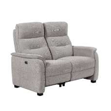 Hidalgo Fabric Recliner 2 Seater Sofa In Natural - UK