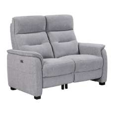 Hidalgo Fabric Recliner 2 Seater Sofa In Pewter - UK