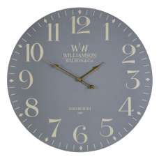 Hista Classical Wooden Wall Clock In Grey - UK