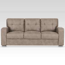 Hobart Fabric 3 Seater Sofa In Taupe - UK