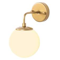 Horn Metal Wall Lamp in Gold and White - UK