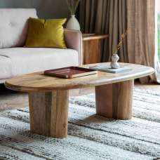 Huffman Wooden Rectangular Coffee Table In Natural - UK