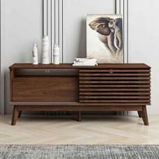 Ilford Wooden TV Stand With 1 Sliding Door In Columbian Walnut - UK