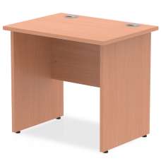 Impels 800mm Computer Desk In Beech With Panel End Leg - UK