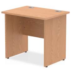 Impels 800mm Computer Desk In Oak With Panel End Leg - UK