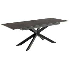 Imperia Small Ceramic Extending Dining Table In Black Fairbanks - UK