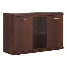 Impro Wooden Sideboard With 3 Doors In Dark Mahogany - UK