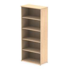 Impulse 2000mm Wooden Bookcase In Maple - UK