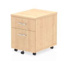 Impulse Wooden 2 Drawers Mobile Pedestal In Maple - UK