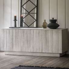 Inca Mango Wood Sidebaord With 4 Doors In Whitewash - UK