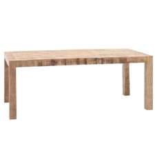 Inca Wooden Dining Table In Natural - UK