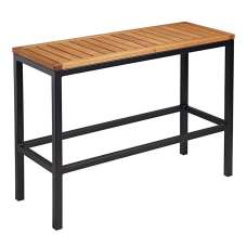 Inchture Wooden Bar Table In Natural - UK