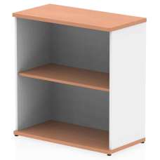 Ingle MFC Home And Office Bookcase With 2 Shelves In Beech White - UK