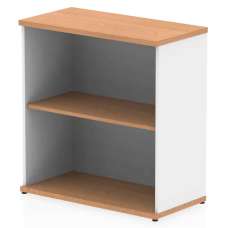 Ingle MFC Home And Office Bookcase With 2 Shelves In White Oak - UK