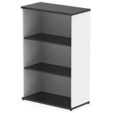 Ingle MFC Home And Office Bookcase With 3 Shelves In Black White - UK