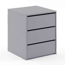 Ionia Wooden Chest of 3 Drawers In Matt Grey - UK
