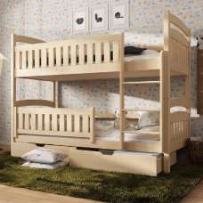 Ipswich Wooden Bunk Bed With Bonnell Mattress In Pine - UK