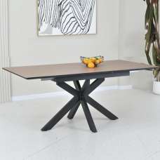 Irmo Small Wooden Extending Dining Table In Ashen Oak - UK