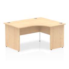 Isle 140cm Maple Right Computer Desk With Panel End Leg - UK