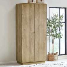 Issaquah Wooden Wardrobe With 2 Doors - Oak - UK