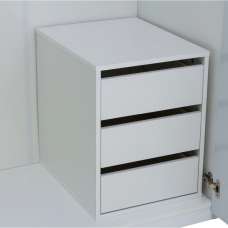 Italian Wooden Chest Of 3 Drawers In Matt White - UK