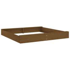 Ivins 160cm Wooden Square Kids Sandbox - Honey Brown - UK