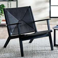 Ivins Rattan Bedroom Chair - Black - UK