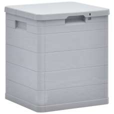 Janya Plastic Garden Storage Box In Light Grey - UK