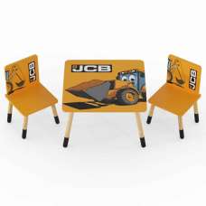 Jenks Wooden Childrens Table And 2 Chairs In Yellow - UK