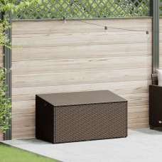 Jenrix Garden Poly Rattan Storage Box in Brown - UK