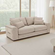 Jexaro Fabric 2 Seater Sofa in Beige - UK