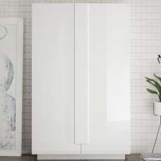 Jining High Gloss Bookcase With 2 Doors In White - UK