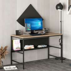 Jomix Wooden Laptop Desk in Oak and Black - UK