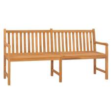 Jota 180cm Wooden Garden Seating Bench In Natural - UK