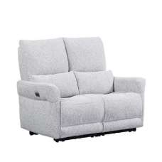Juneau Fabric Recliner 2 Seater Sofa In Dove - UK