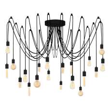 Kabluni Metal Ceiling Chandelier Light in Black - UK
