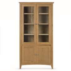 Kamiah Wooden Display Cabinet With 4 Doors In Oak - UK
