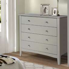 Kamuy Wooden Chest Of 4 Drawers In Grey - UK