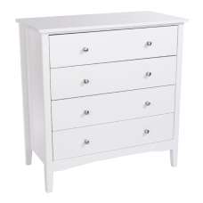 Kamuy Wooden Chest Of 4 Drawers In White - UK