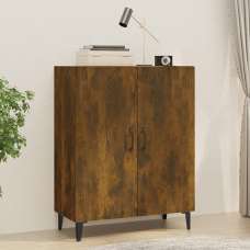Kaniel Wooden Sideboard With 2 Doors In Smoked Oak - UK