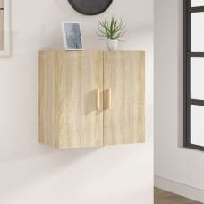 Kason Wooden Wall Storage Cabinet With 2 Doors In Sonoma Oak - UK